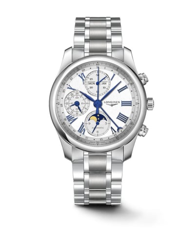 Longines Master Collection 40 Chronograph Calendar Stainless Steel / Silver / Bracelet