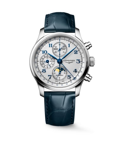 Longines Master Collection 41 Chrono Moonphase Stainless Steel / Silver