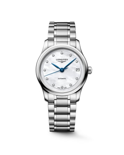 Longines Master Collection 34 Stainless Steel / MOP - Diamond / Bracelet