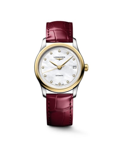 Longines Master Collection 34 Stainless Steel - Yelllow Gold / MOP - Diamond