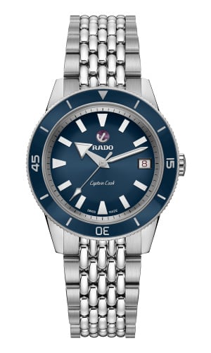 Rado HyperChrome Captain Cook 37 Blue / Bracelet