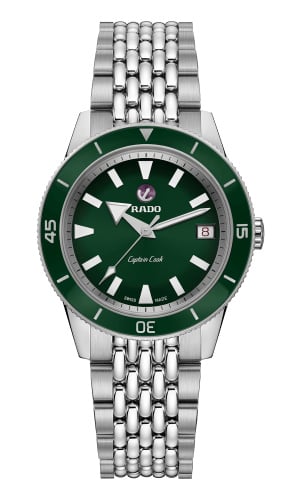 Rado HyperChrome Captain Cook 37 Green / Bracelet
