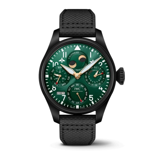 IWC Schaffhausen Big Pilot's Watch Perpetual Calendar Racing Green