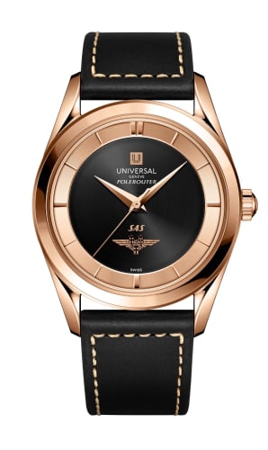 Universal Genève Polerouter SAS Tribute Red Gold / Black