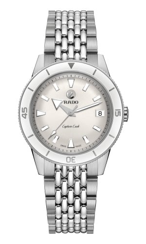 Rado HyperChrome Captain Cook 37 White / Bracelet
