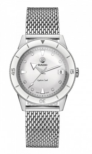 Rado HyperChrome Captain Cook 37 White / Mesh