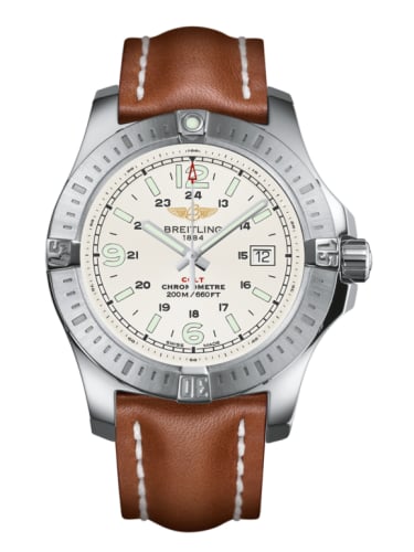Breitling Colt Quartz Stratus Silver / Calf / Pin