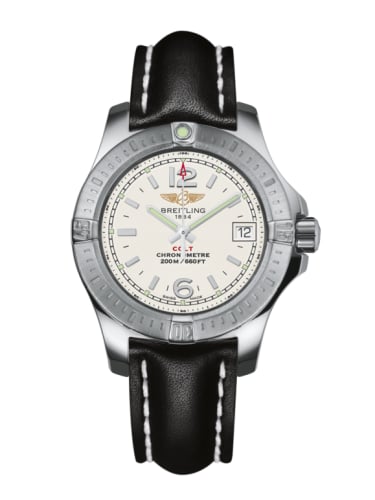 Breitling Colt Lady Stratus Silver / Calf / Pin