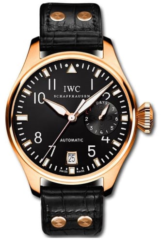 IWC Schaffhausen Big Pilot Rose Gold / Black / Tourneau