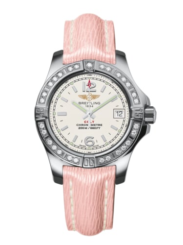 Breitling Colt Lady Diamond / Stratus Silver / Sahara / Pin