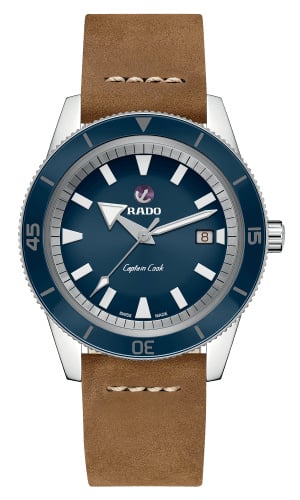 Rado HyperChrome Captain Cook 42 Stainless Steel / Blue / Calf