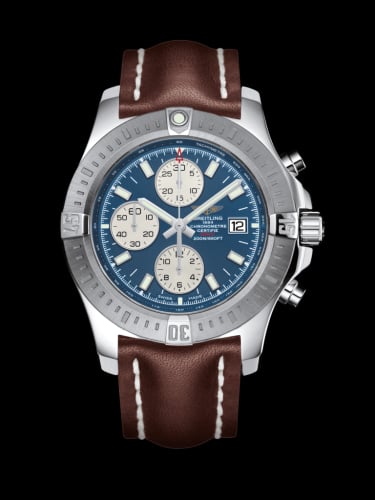 Breitling Colt Chronograph Automatic Stainless Steel / Mariner Blue / Calf / Folding
