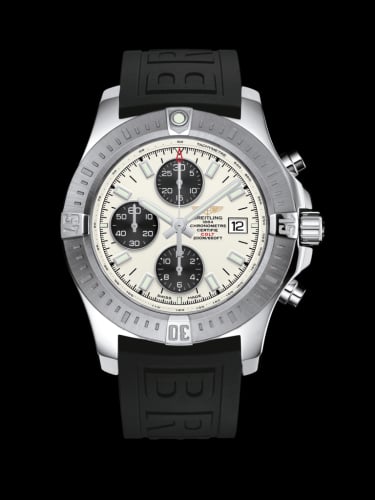 Breitling Colt Chronograph Automatic Stainless Steel / Stratus Silver / Rubber / Folding
