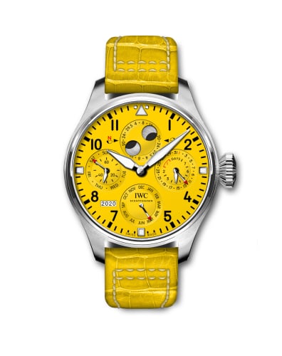 IWC Schaffhausen Big Pilot's Watch Perpetual Calendar Platinum / Yellow