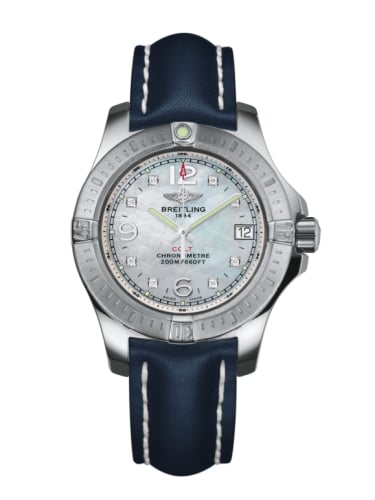 Breitling Colt Lady Pearl Diamond / Calf / Pin