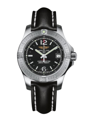 Breitling Colt Lady Volcano Black / Calf / Pin
