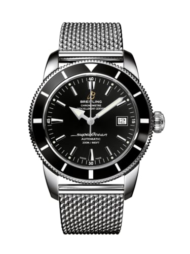 Breitling Superocean Heritage 42 Stainless Steel / Black / Volcano Black / Milanese