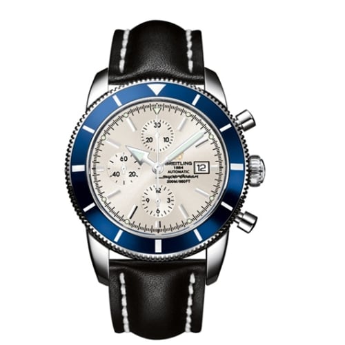 Breitling Superocean Heritage 46 Chronograph Stainless Steel / Blue / Stratus Silver / Calf