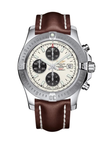Breitling Colt Chronograph Automatic Stainless Steel / Stratus Silver / Calf / Pin