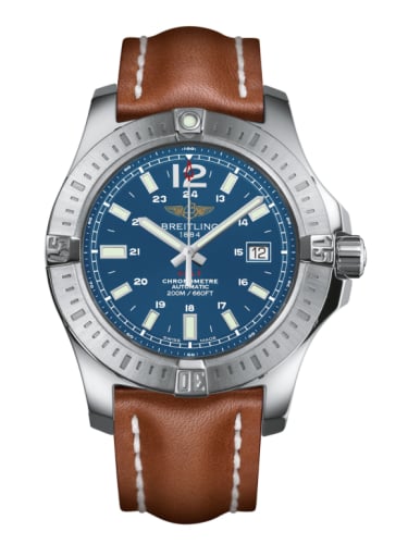 Breitling Colt 44 Automatic Mariner Blue / Calf