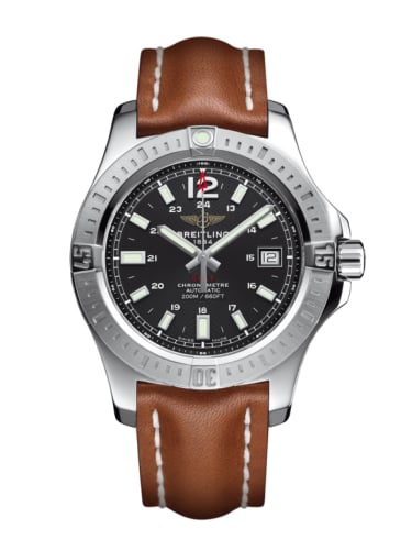 Breitling Colt 41 Automatic Volcano Black / Calf