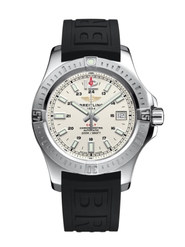 Breitling Colt 41 Automatic Stratus Silver / Rubber