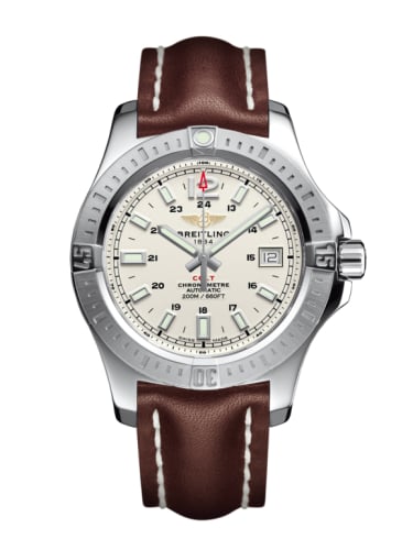 Breitling Colt 41 Automatic Stratus Silver / Calf