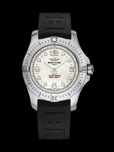 Breitling Colt 36 Pearl Diamond / Rubber / Pin