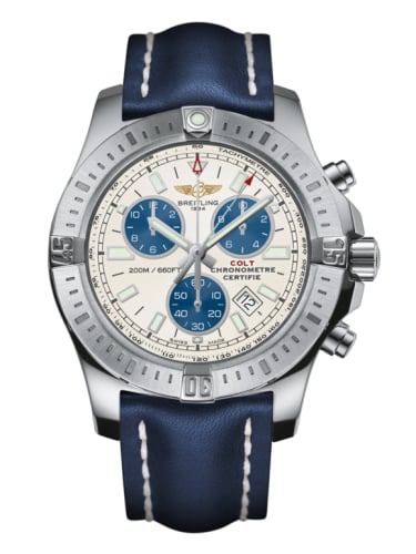 Breitling Colt Chronograph Stratus Silver / Calf / Pin