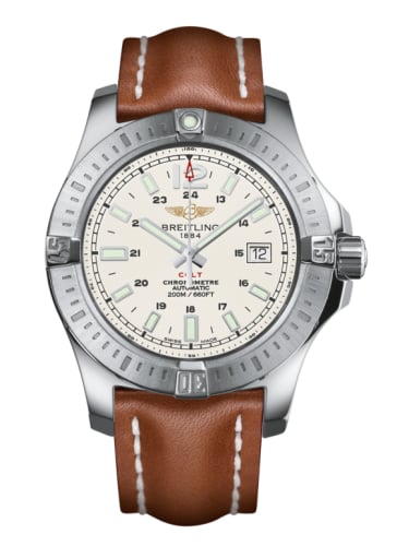 Breitling Colt 44 Automatic Stratus Silver / Calf