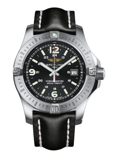 Breitling Colt Quartz Volcano Black / Calf / Pin
