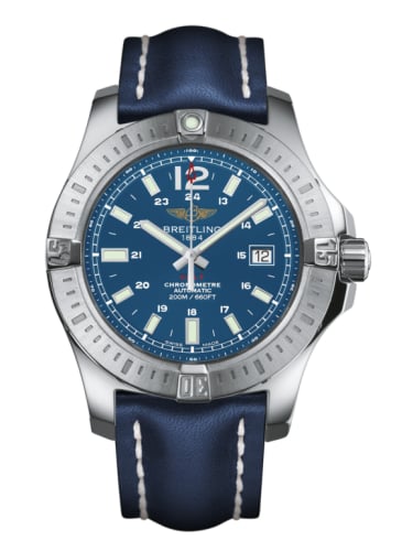 Breitling Colt 44 Automatic Mariner Blue / Calf