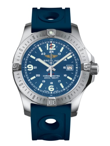 Breitling Colt Quartz Mariner Blue / Rubber / Pin