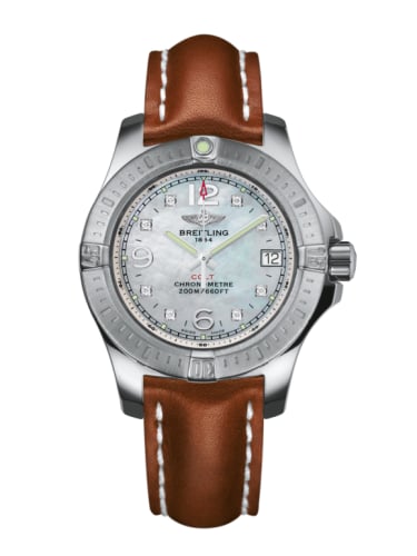 Breitling Colt Lady Pearl Diamond / Calf / Pin