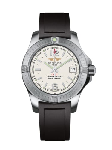 Breitling Colt Lady Stratus Silver / Rubber / Pin
