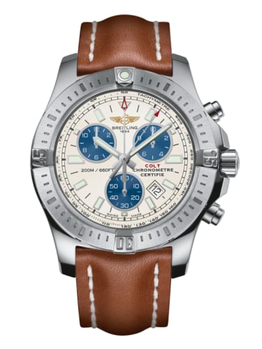 Breitling Colt Chronograph Stratus Silver / Calf / Pin