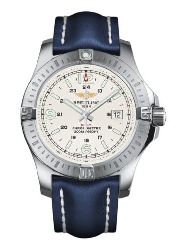 Breitling Colt Quartz Stratus Silver / Calf / Pin