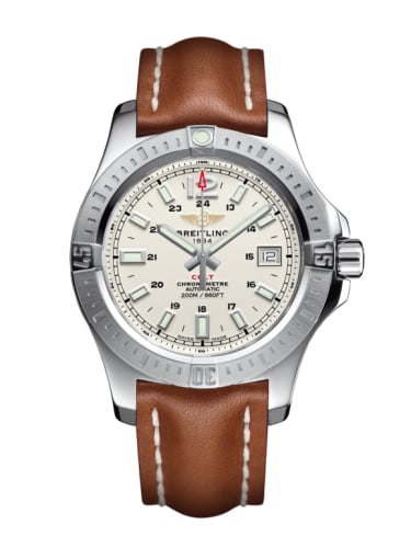 Breitling Colt 41 Automatic Stratus Silver / Calf