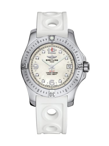 Breitling Colt 36 Pearl Diamond / Rubber / Pin