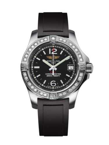 Breitling Colt Lady Diamond / Volcano Black / Rubber / Pin