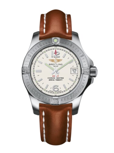 Breitling Colt Lady Stratus Silver / Calf / Pin