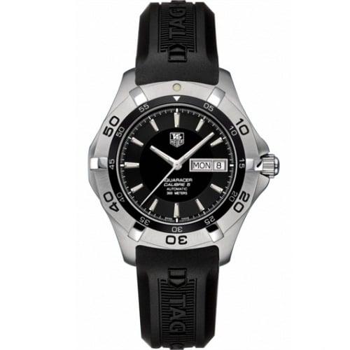 TAG Heuer Aquaracer 300M Calibre 5 Day-Date 41 Stainless Steel / Black / Rubber