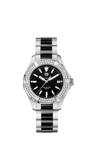 TAG Heuer Aquaracer 300M Quartz 35 Stainless Steel / Diamond / Black / Bracelet