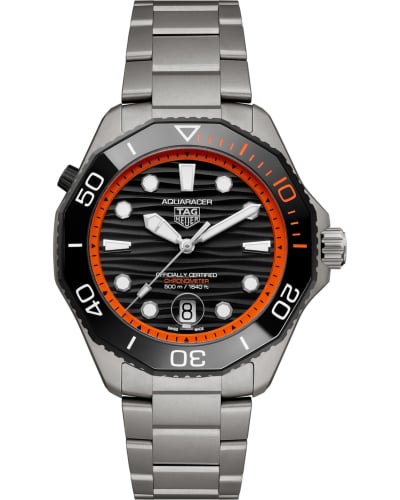TAG Heuer Aquaracer Professional 500 Date Titanium / Black - Orange