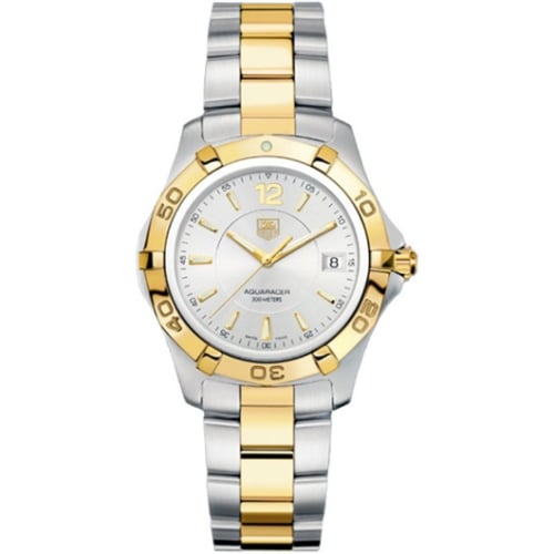 TAG Heuer Aquaracer 300M Quartz 38.4 Stainless Steel / Yellow Gold / Silver / Bracelet