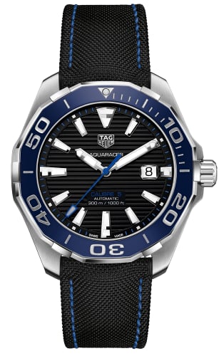 TAG Heuer Aquracer 300M Calibre 5 43 Stainless Steel / Black / Nylon