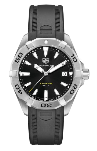 TAG Heuer Aquaracer Quartz 300M 41 Stainless Steel / Black / Rubber