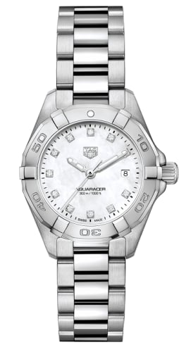 TAG Heuer Aquaracer 300M Quartz 27 Stainless Steel / MOP - Diamond / Bracelet