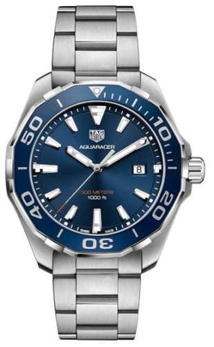 TAG Heuer Aquaracer 300M Quartz 43 Stainless Steel / Blue / Bracelet