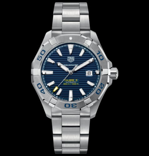 TAG Heuer Aquracer 300M Calibre 5 43 Stainless Steel / Blue / Bracelet